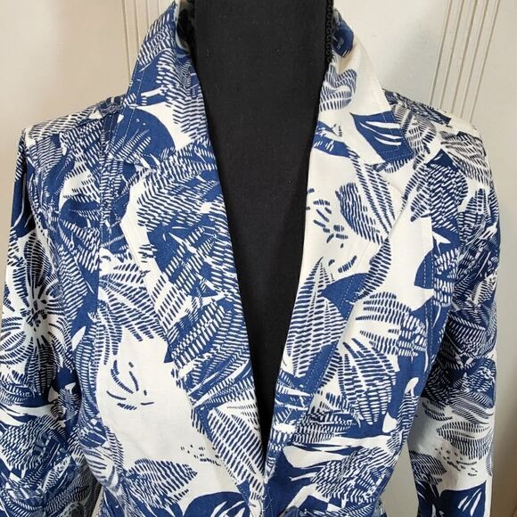 Coldwater Creek Blue & White Jacket - Picture 8 of 10